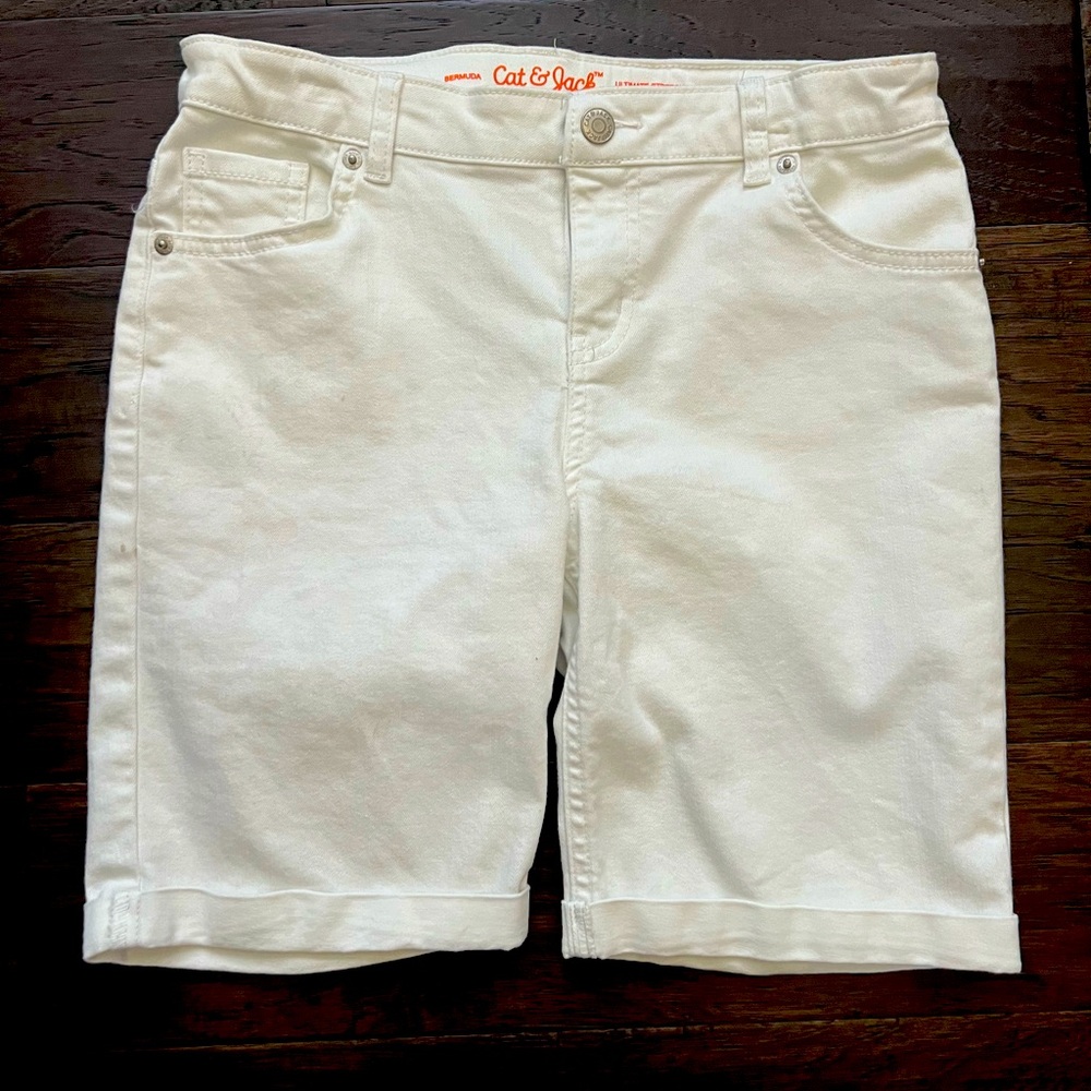 Cat & Jack White Girls' Knee-Length Shorts